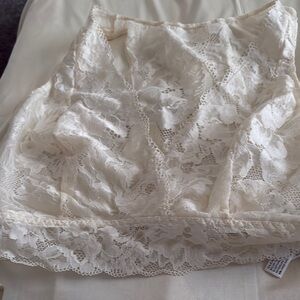 Soma Cream Lace Chemise with Floral Detailing